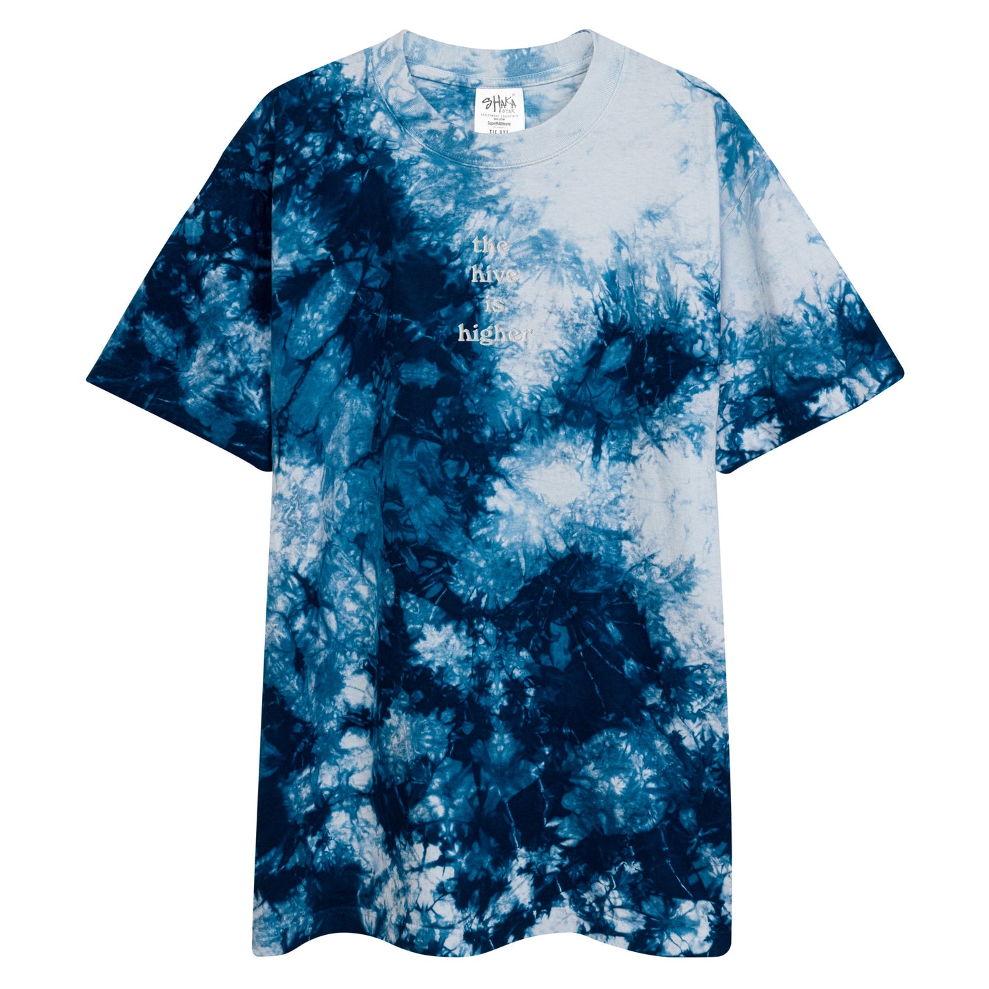 THE HIVE IS HIGHER Oversized tie-dye t-shirt